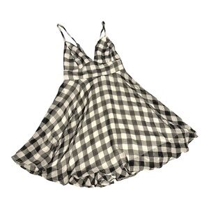Lulu's Monochrome Checkered Dress